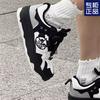 Оригинальные женские туфли Panda Prank Осень Новые Дышащие На платформе Черно-белые туфли Кеды Ziguo