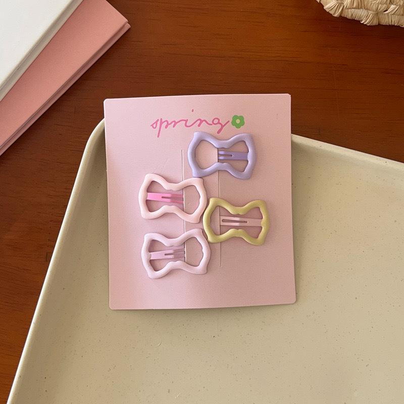 4 шт./компл. милые красочные геометрические мини-заколки для волос для девочек милые украшения для волос шпильки заколки детские милые аксессуары для волос