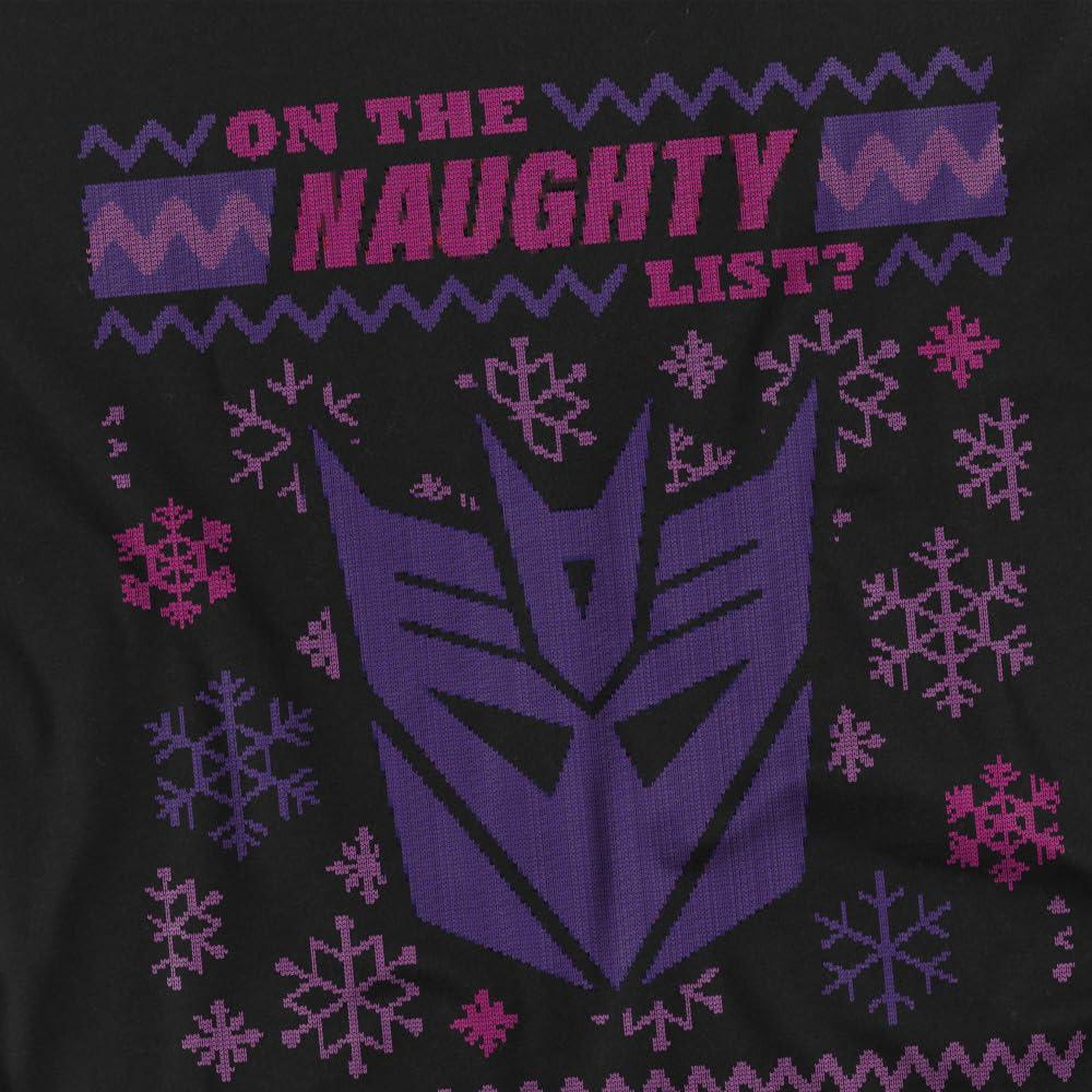Transformers Mens Decepticons Naughty List Christmas Jumper T-Shirt