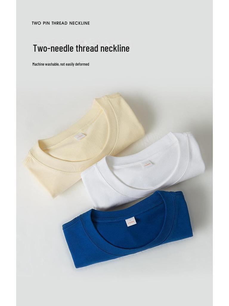 Мужская хлопковая футболка National Trend плотностью 290 г с заниженной линией плеч – индивидуальный логотип, круглая горловина, свободный крой, однотонный цвет