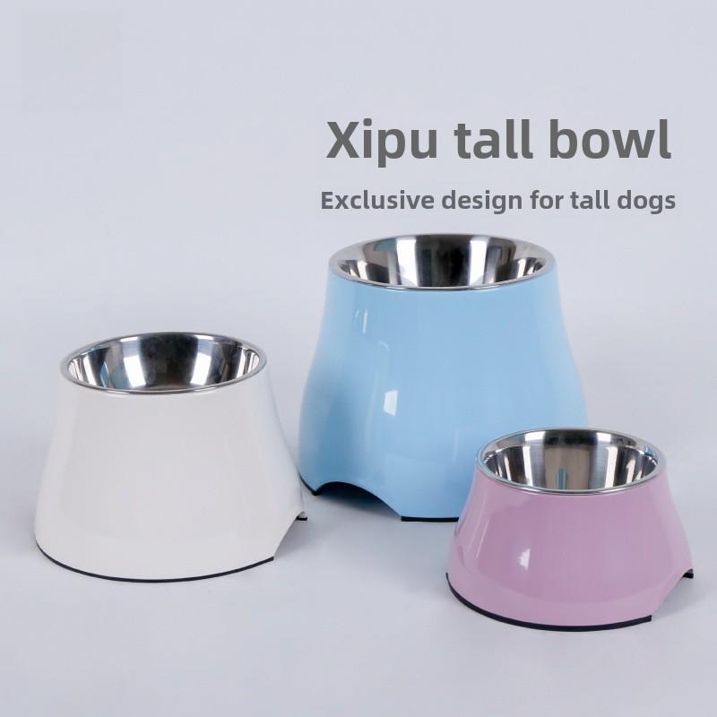 Премиальная миска двойного назначения из нержавеющей стали для собак мелких и средних размеров