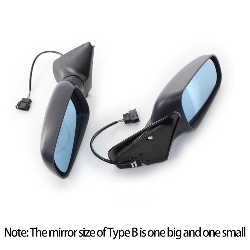 Black Car Electric Mirror Rearview Assembly Rear View Mirror for Volkswagen Bora MK4 Golf4 1999 2000 2001 2002 2003 2004