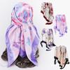 New Rose Silk Scarf 90cm Large Square Scarf Ladies Shawl Fashion Turban