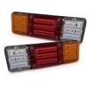 2X 12V 24V 30cm Car Truck Rear Stop Brake Tail Light Taillight Signal Lamp Indicator Trailer Truck Lorry Caravan Van Waterproof.