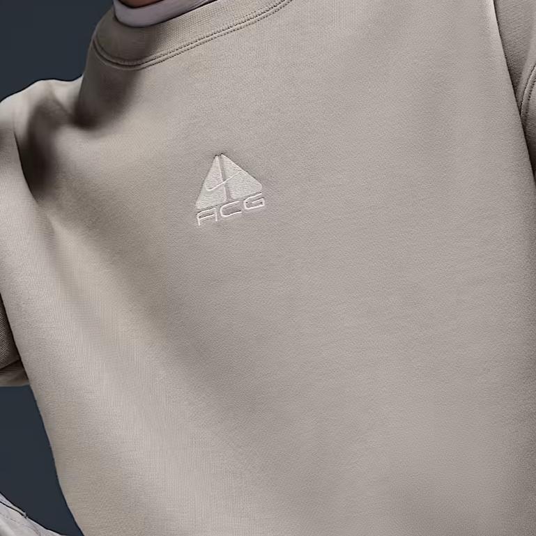 Nike Therma Fashion Simple Round Neck Trendy Sweatshirt Women sweatshirt Gray HJ0233-009