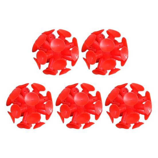 5Pcs Suction Cup Ball Toy Interactive Toss And Stick Balls with Mini Suction