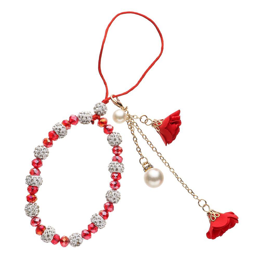 Ремешок Шнурок Подвеска-цветок Брелок Веревка на запястье Шнурок против потери Шнурок для мобильного телефона