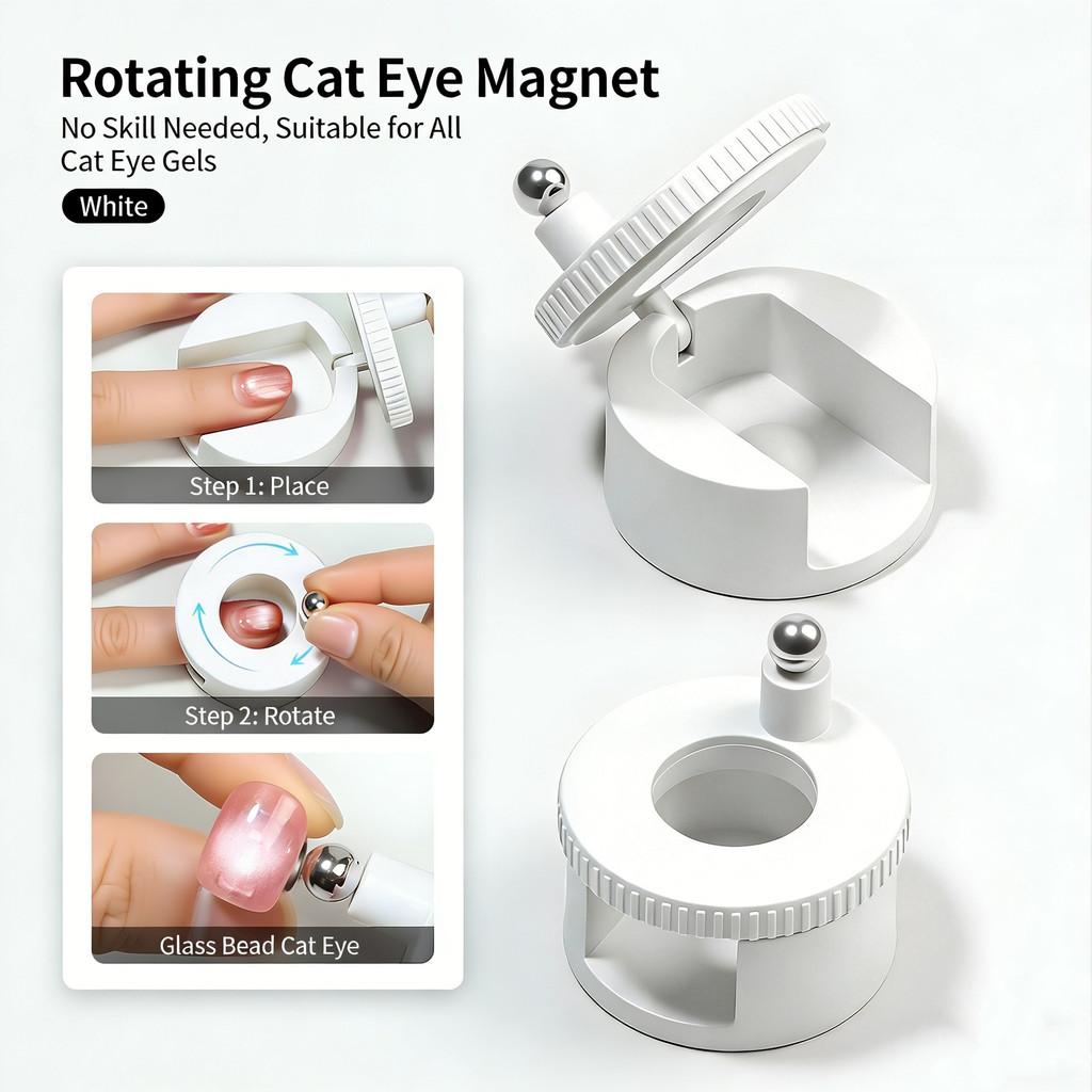 Magnets For Nails Rotating Manicure Art Tool For Nail Gel Glass Bead Effect 3D Nail Design Magnetic Stick For Salon Home Diy