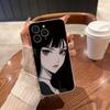 Чехол для телефона для iPhone 17 17E 16E 15 Pro Max 12 14 11 16 13 Прозрачный Ультратонкий Защитный Чехол Coque Аниме Крутая Девушка