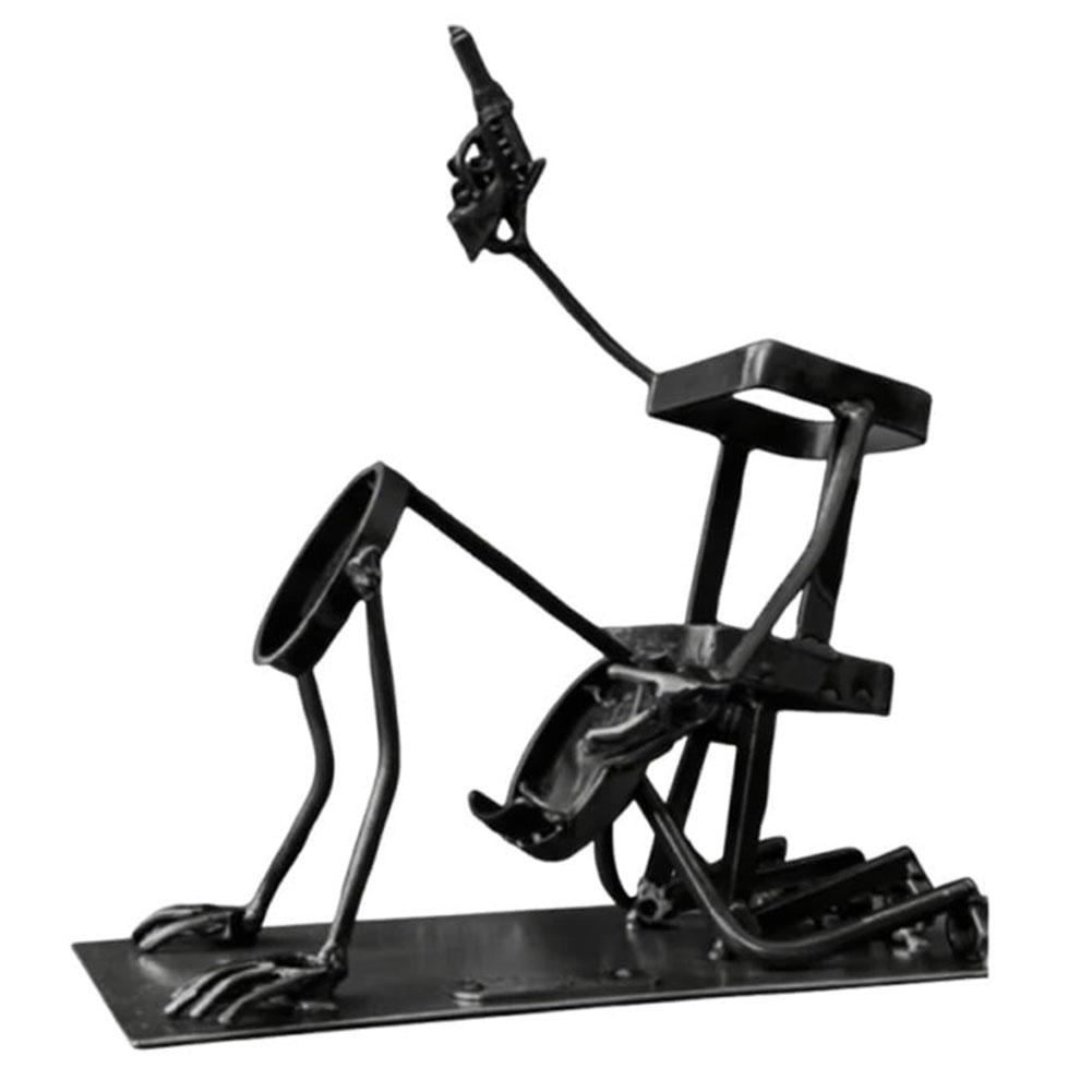 Ретро Металлическая Подставка для Красного Вина Дизайн Черепа Скелета Держатель для Вина Пива Виски Подставка Стойка для Дисплея Бутылок Вина Бар Домашний Декор