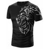 Мужская повседневная футболка с коротким рукавом, молодежная одежда для фитнеса с 3D-принтом, влагоотводящая, быстросохнущая, облегающая спортивная одежда