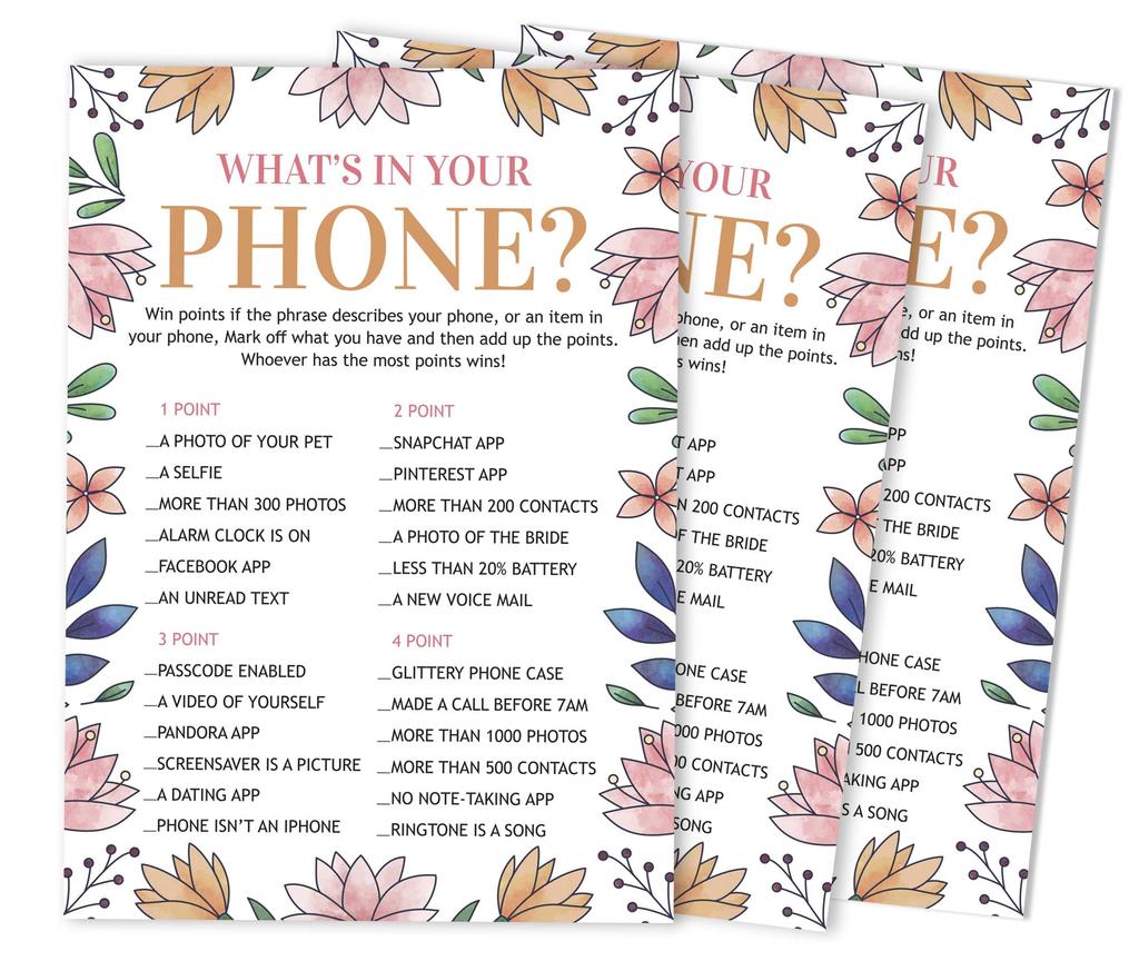 Inkdotpot Свадебный душ, девичник, вечеринка, пустые квадраты, заполнение, идеи подарков