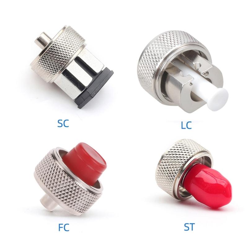 Upgraded Fiber Optic Adapter for FC/SC/ST/LC Fiber Adapter Coupler for Fiber Emergency Repair & Connection 4 Types Conne