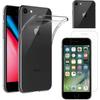 [Compatible Apple iPhone 7] Transparent Silicone Case + Tempered Glass Screen Protector [Phonillico®]