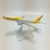 16 см Металлический литой самолет Singapore Scoot Flyscoot B777 Модель самолета Игрушка для подарка Дисплея Коллекции