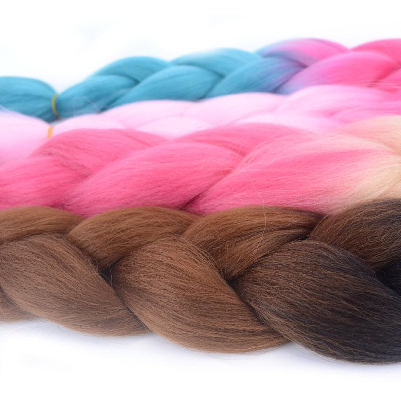 Косы Наращивание волос Балаяж Омбре DIY Быстрое плетение Плетение волос для косплея Ежедневное использование для женщин