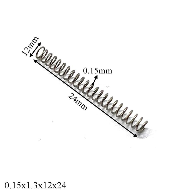 10pcs Watch Spring Precision Small Spring Strap Button Springs Wire Diameter 0.12-0.15MM