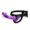 Purple Vibrating Double Dildo Harness