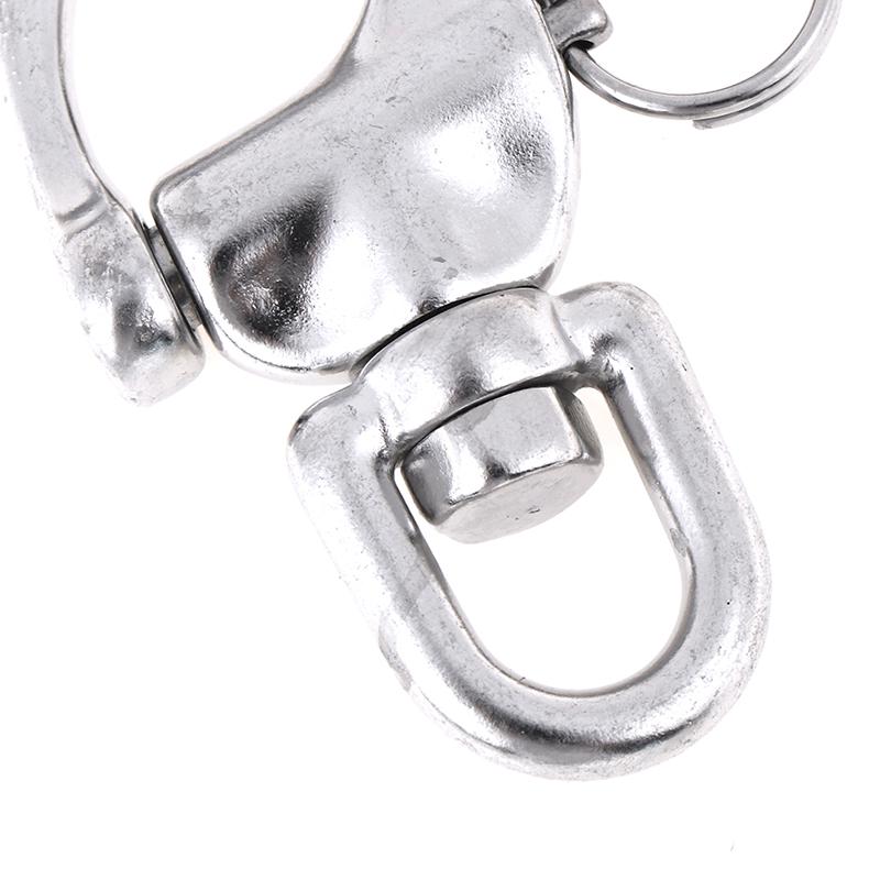 Быстроразъемная скоба из нержавеющей стали для лодочной цепи, поворотный карабин, 70 мм