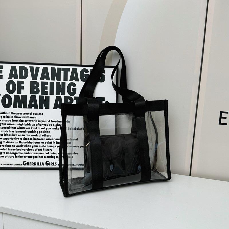 2025 новая повседневная новая прозрачная сумка-желе ежедневный уличный тренд сумка через плечо сумка-тоут сумочка