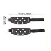 1 Pair Silicone Seven Teeth Ice Claws Outdoor Climbing Non-slip Adjustable Snow Grips Gripper Spikes