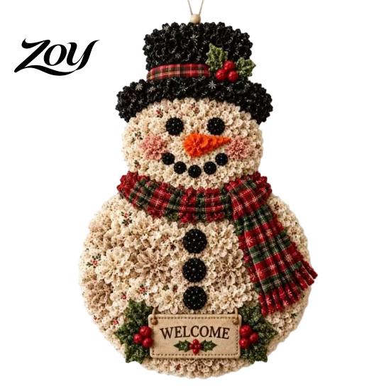 No Sew Fabric Wreath Projects 3D Poke DIY Kit, Beginner-Friendly Christmas Holiday Making Creative Activities Art Door Hanging Craft Set for