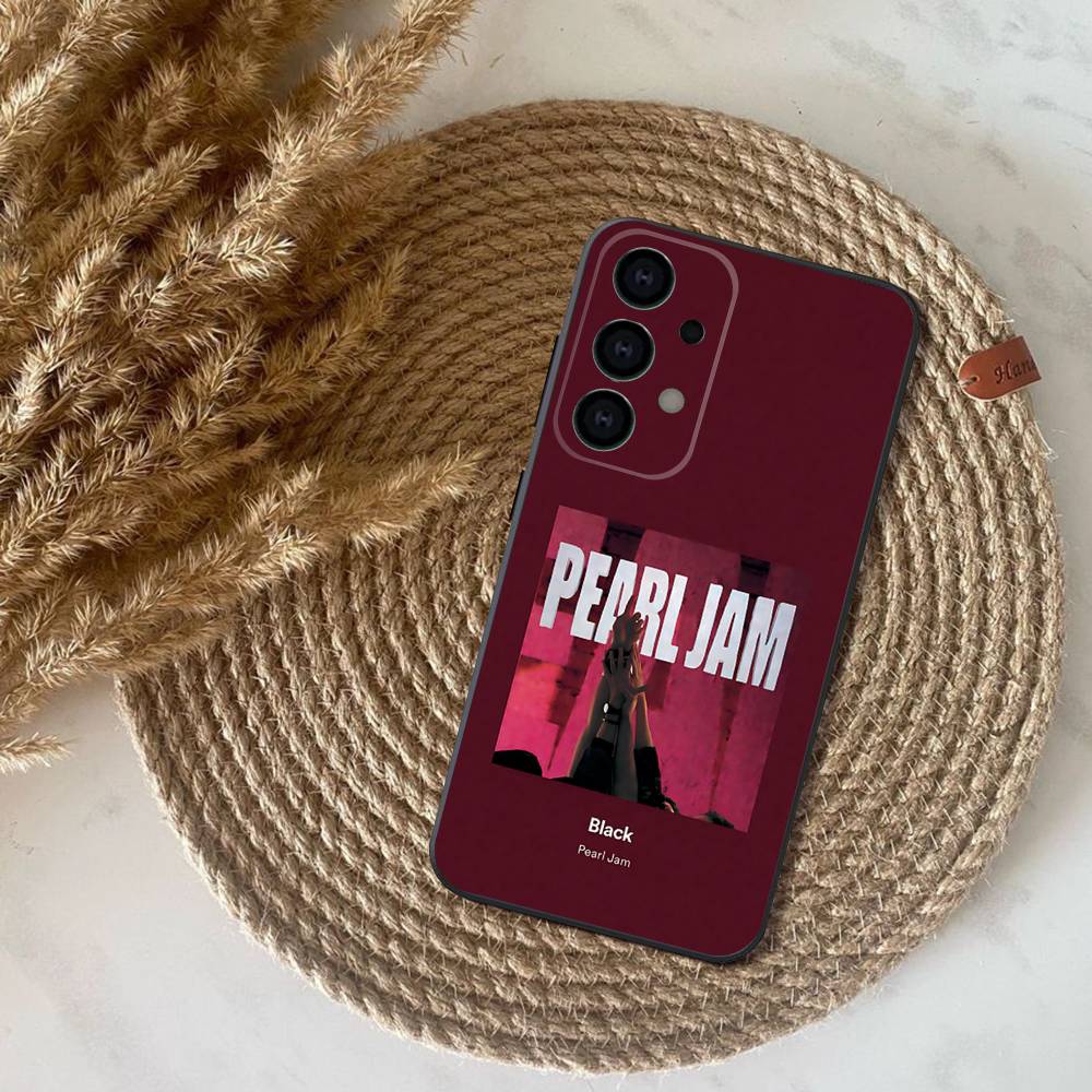 Pearls Band J-Jams Phone Case For Samsung S25,S24,S21,S22,S23,S30,Ultra,S20,Plus,Fe,Lite,Note,10,9,5G Black Cover