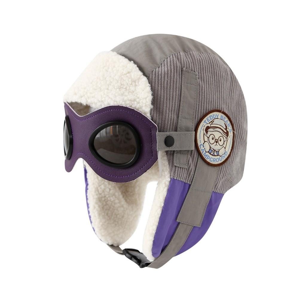 Милая мультяшная детская шапка-пилот, теплая шапка, защищающая от холода, новая шапка с защитой ушей, зимняя