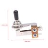 L-Type 3 Way Toggle Switch Right Angle L-Shaped Electric Guitar Pickup Selector Switch With Black/ Yellow/ White Plastic Cap