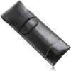 Футляр для ручки из натуральной кожи, итальянский, для одной ручки [Libra] (черный)