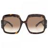 Женские солнцезащитные очки Philipp Plein, коричневые, квадратные, Spp038m 0722 56, мульти