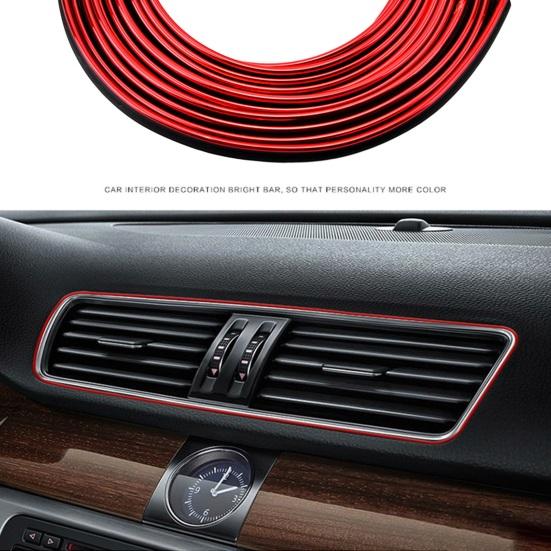 5 м декоративные полоски для салона автомобиля, гальванические полоски для отделки автомобиля, комплект DIY украшения, гибкие полоски, формовочные полоски для автостайлинга
