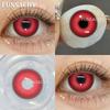 FUNSACHY 2 шт. слепые белые контактные линзы для косплея цветные черные контактные линзы красного цвета макияж глаз для Хэллоуина красота зрачки