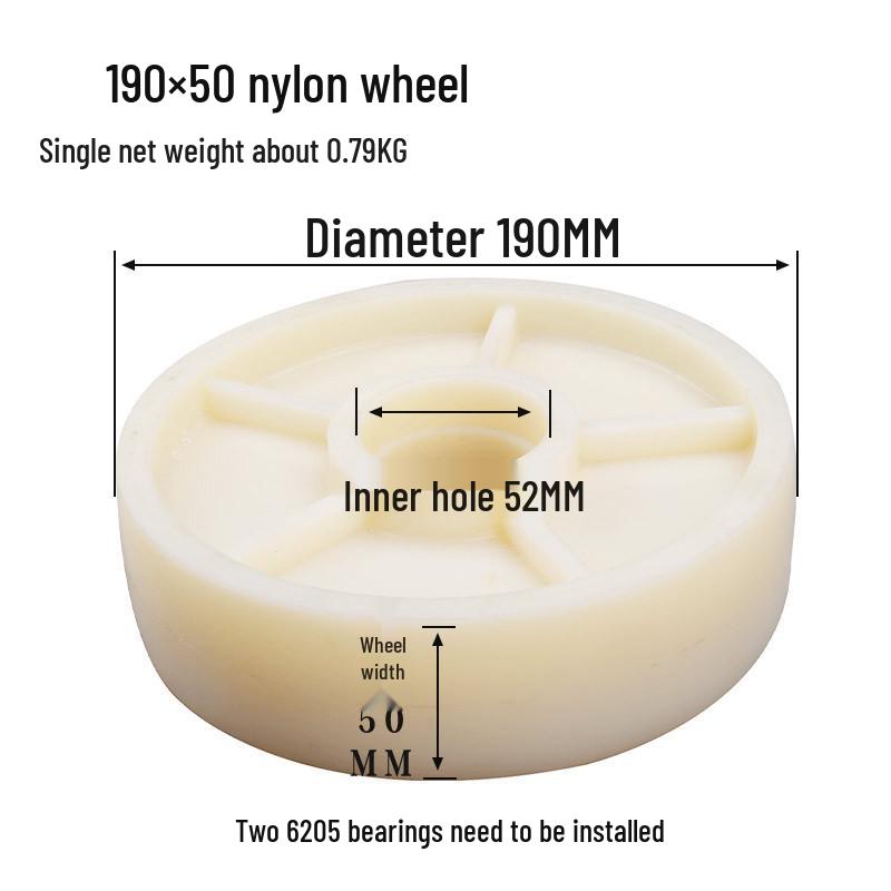 Hydraulic Pallet Truck Nylon Wheels & Iron Core PU Forklift Accessories