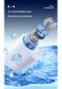 USB Rechargeable Portable Hanging Waist Fan with High-Speed Turbine and Adjustable Clip