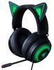 Razer Kraken Kitty Black игровая гарнитура USB Nekomimi Chroma шумоподавляющий микрофон охлаждающий гель коврик ПК PS4 PS5 Switch смартфон авторизованный