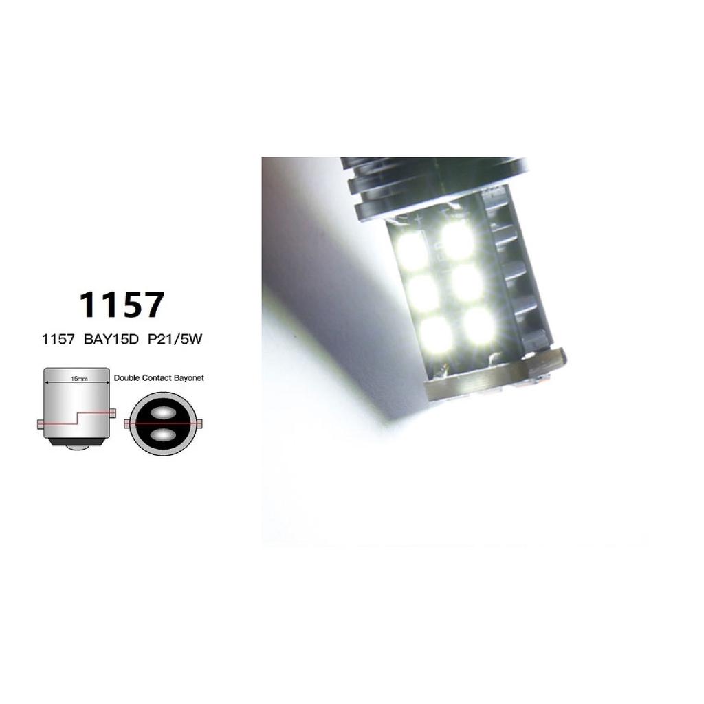 1x 1157 LED BAY15D Car Turn Signal Brake Backup Light 3030 Chip 15 SMD CANBUS Reverse Parking Lights Lamps 12V Red Amber White