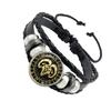 Материалы Панк Мужчины Браслет Созвездие Разнообразная Кожа Уникальный Подарок Браслет-Символ Пуговица Унисекс Для Символа