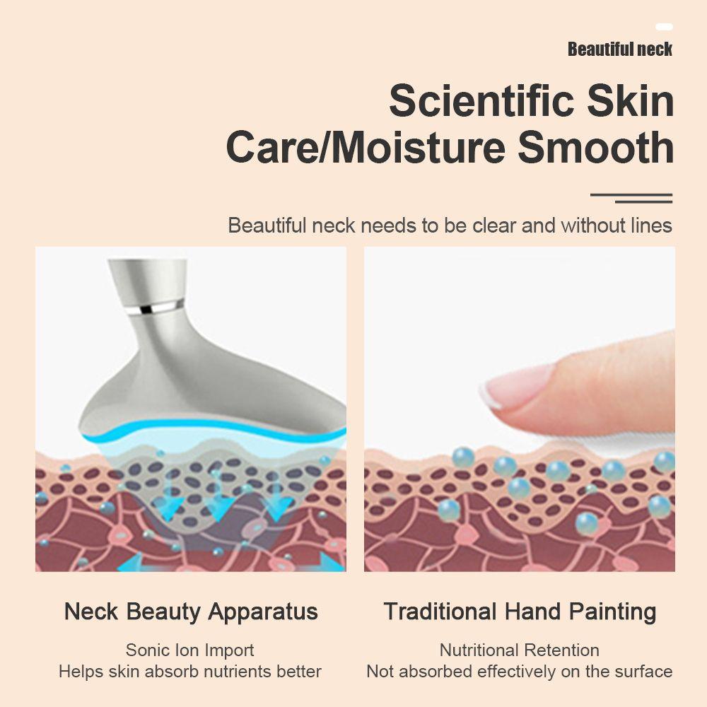 EMS LED Photon Уход за кожей Красота Инструмент для шеи Микротоковая подтяжка шеи Подтяжка лица Уменьшение двойного подбородка Для похудения лица Звуковой вибрационный массажер