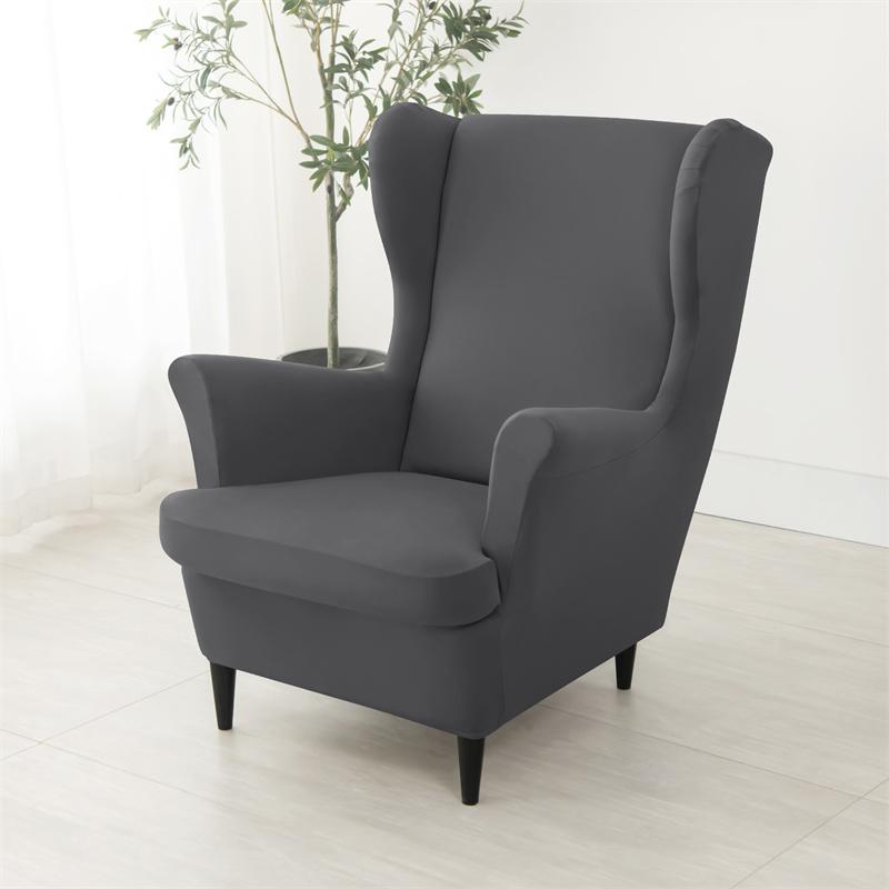 Чехол для кресла Nordic Wing Chair Stretch Cheaper Spandex Armchair Covers Non Slip Washing Relax Sofa Slipcovers with Seat Cushion Covers