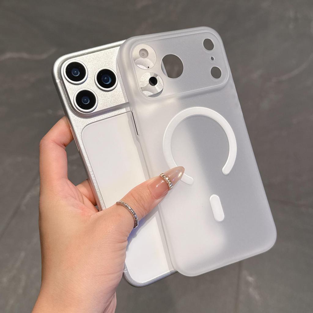 Ультратонкий матовый магнитный мягкий чехол из ТПУ для iPhone 17 Pro Max: Простой защитный чехол
