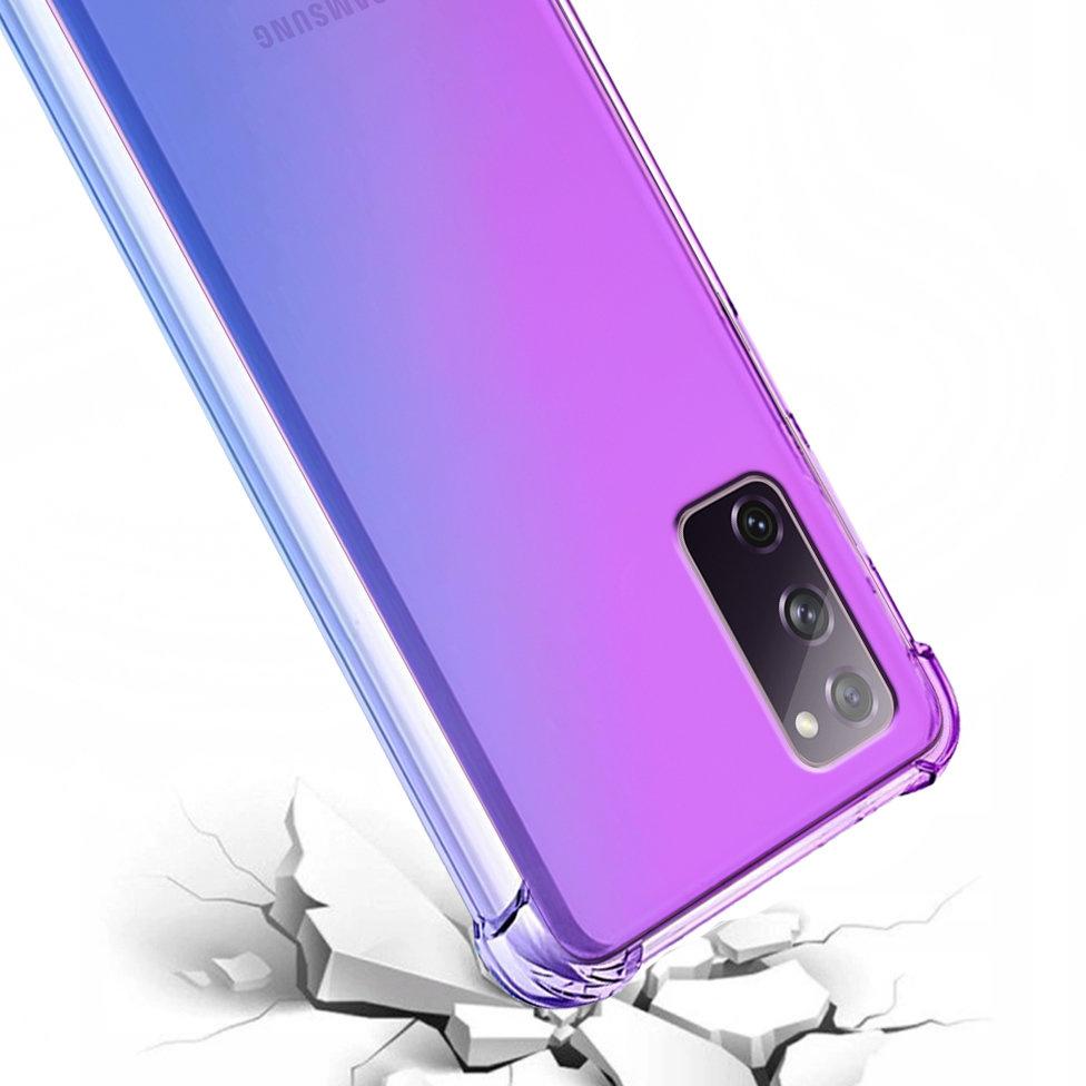 Gradient Dropproof Case for Samsung Galaxy S20 FE, Purple/Blue