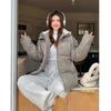 Winter Thickened Cotton Coat Women's Jacket Loose Short Bread  Down Cotton Coat Outerwear