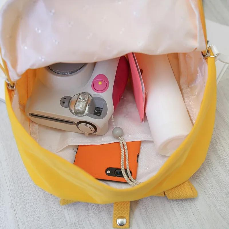 New Mini Parent-Child Simple Canvas Mommy Bag Backpack School Bag Women's Small Backpack Female Satchel Diaper Bag Baby