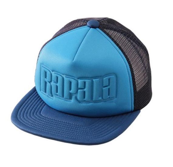 Rapala Silicone Embossed Rapala Mesh Cap Blue SILICON EMBOSS RAPALA MESH CAP RC-188BL