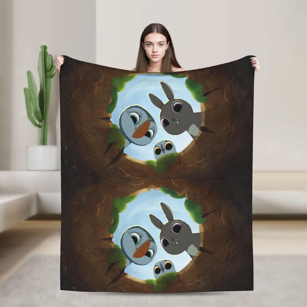 Puffins Rocks Plush Blankets Students Flannel Throw Blanket For Home Decor Soft Warm Design Quality Bedspread Birthday Present