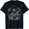 Drummer Da Vinci Drums Music Fans Unisex T-Shirt