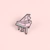 Piano Unique Pink Brooch Attractive Alloy Pin For Creative Individuality And Style