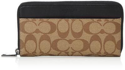 Длинный кошелек 58112 Signature [Coach] мужской Qb/Tan [Товар]