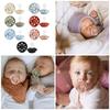 Soft Rubber Baby Pacifiers with Large Ventilation Holes Gentle Silicone Nipple Comfortable Toy for Infants 0-6 Month